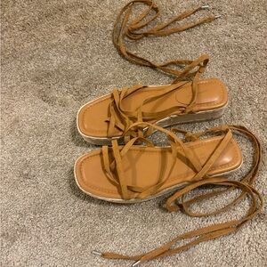 Lace up sandals